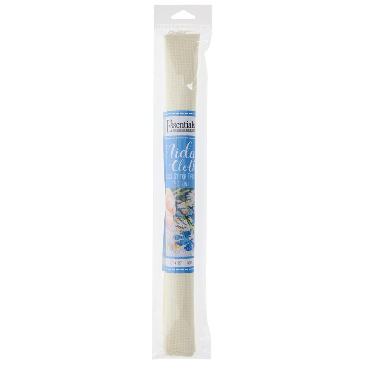 Essentials By Leisure Arts Aida Cloth, 14 Count, Ivory, Cross Stitch Fabric, Embroidery Fabric, Cross Stitch Supplies For Crafting, Stitching, And Sewing Projects 15X18